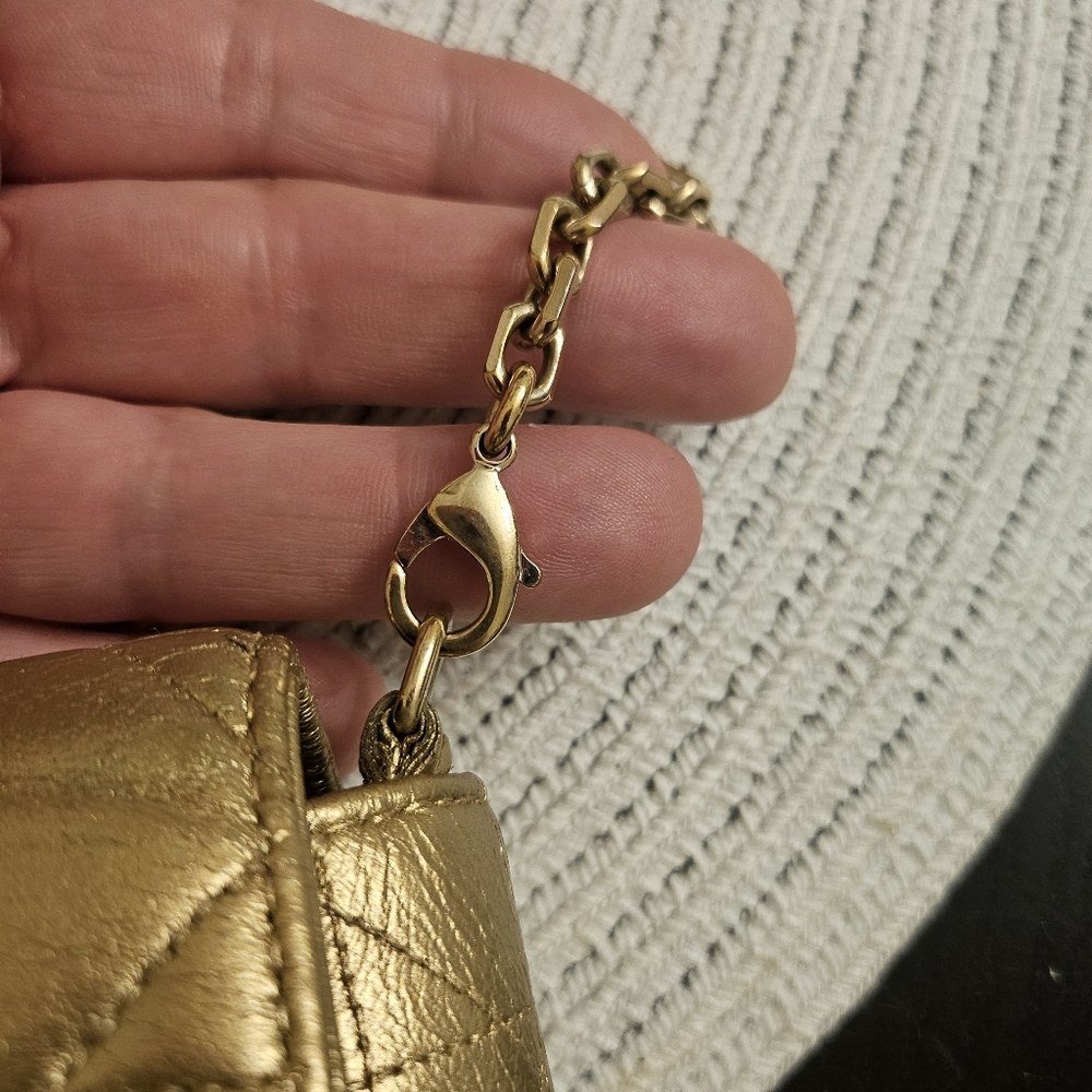 Dior Gold Quilted Chain Bag (WOC) - Picture 14 of 14
